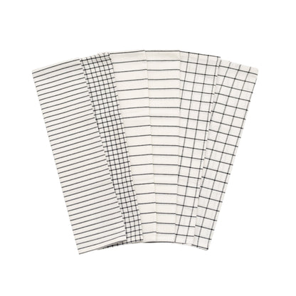 Stripe and check cotton kitchen towels – view 2