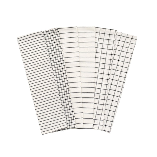Stripe and check cotton kitchen towels – view 2