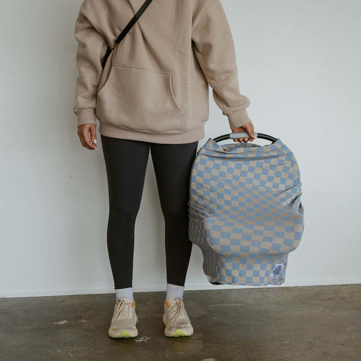 Multi-use Cover, Stormy Blue Checker by Parker Baby Co.
