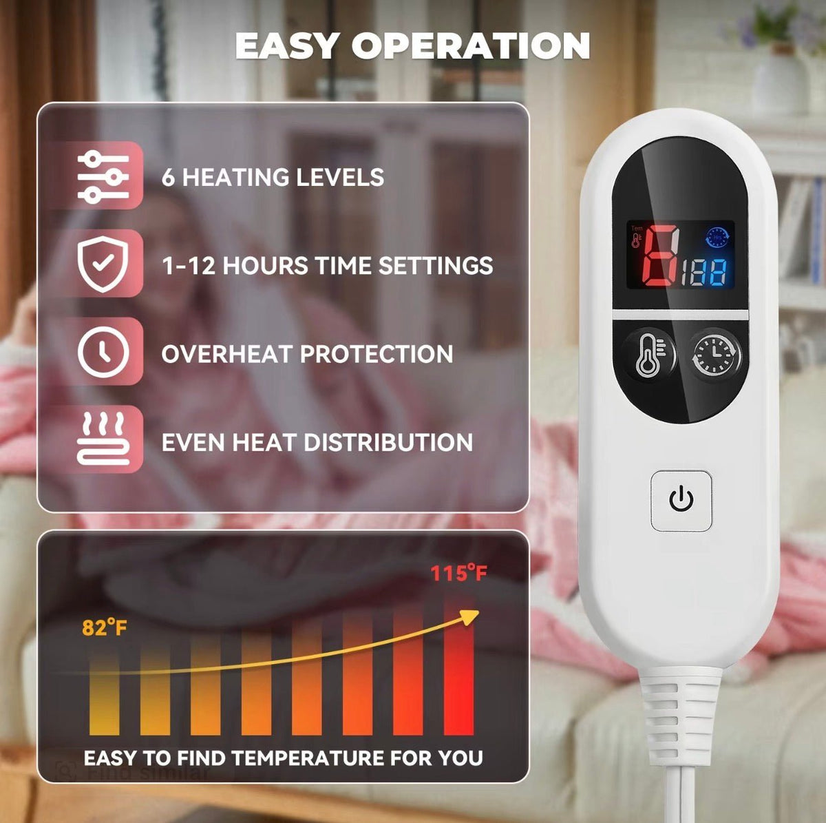 CozyNest Heated Wearable BlanketTorqelo.com