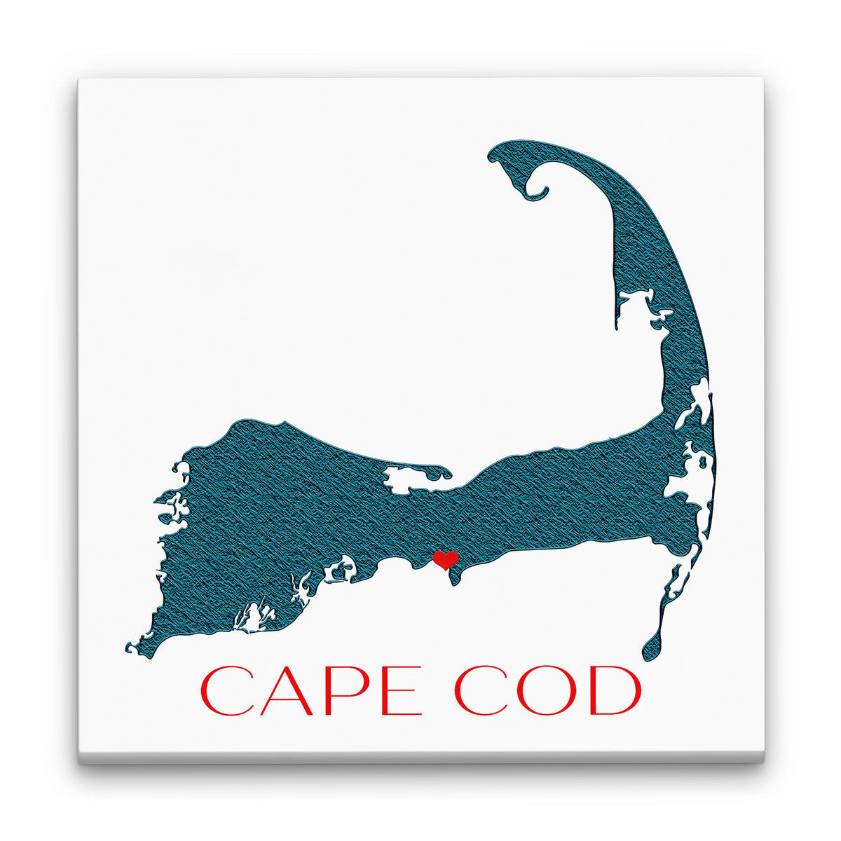 Cape Cod Canvas Customizable Silhouette Wall Decor by Off The Square Designs