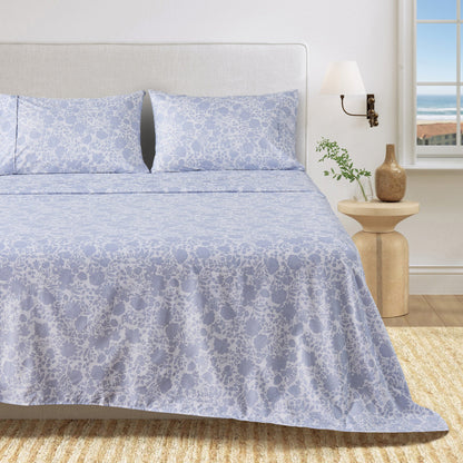 Watercolor Floral Sheet Set - Delia Collection by Great Bay Home