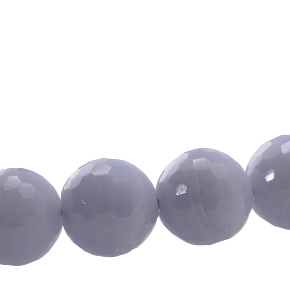 Blue Lace Agate Faceted Round Beads 9mm - Natural Gemstone Strand by Continental Bead Suppliers