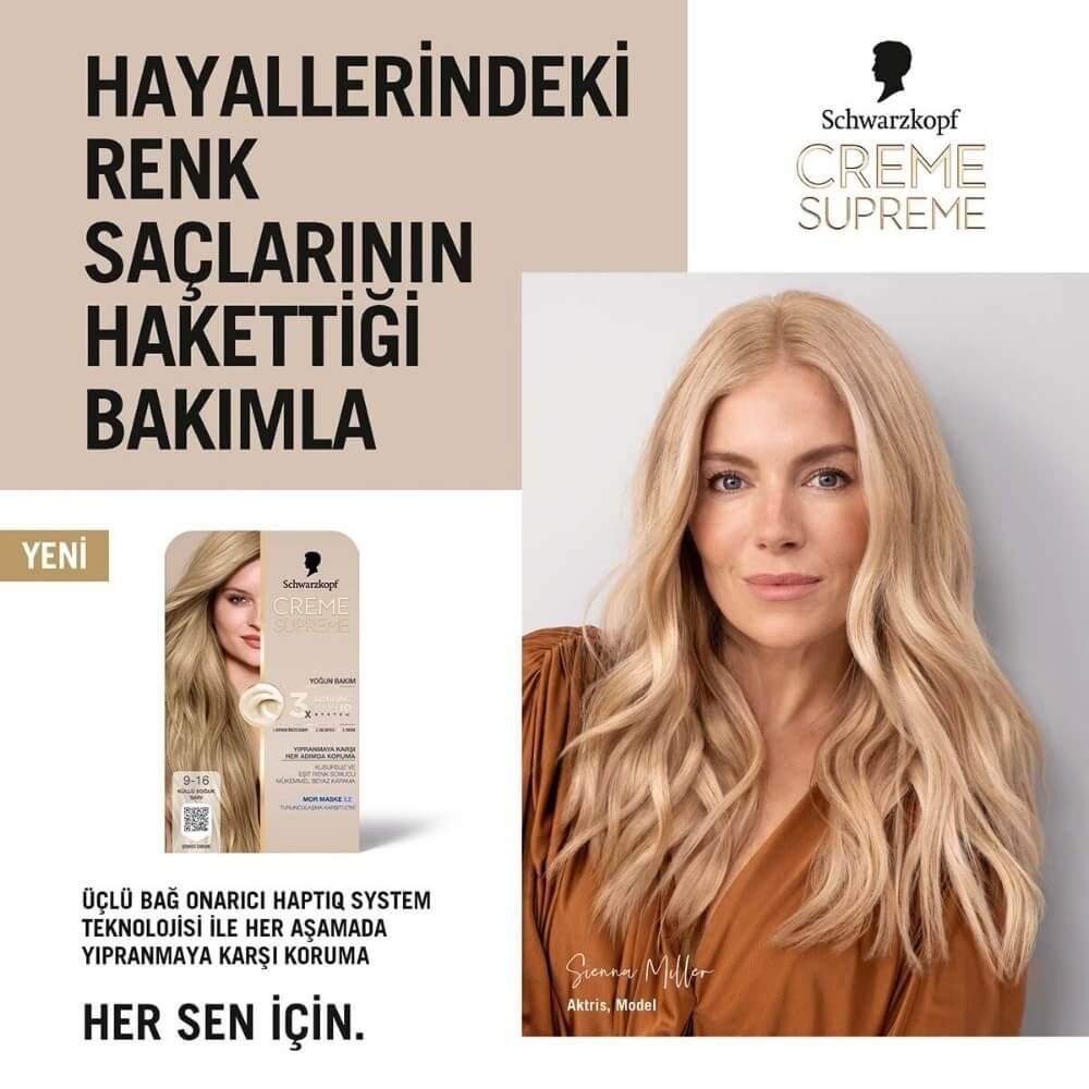 Creme Supreme Full Kit 9-16 Ashy Cold Blonde Hair Color by Beauty Care Bag