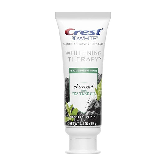 Crest 3D White Whitening Therapy charcoal toothpaste with tea tree oil, 116 g
