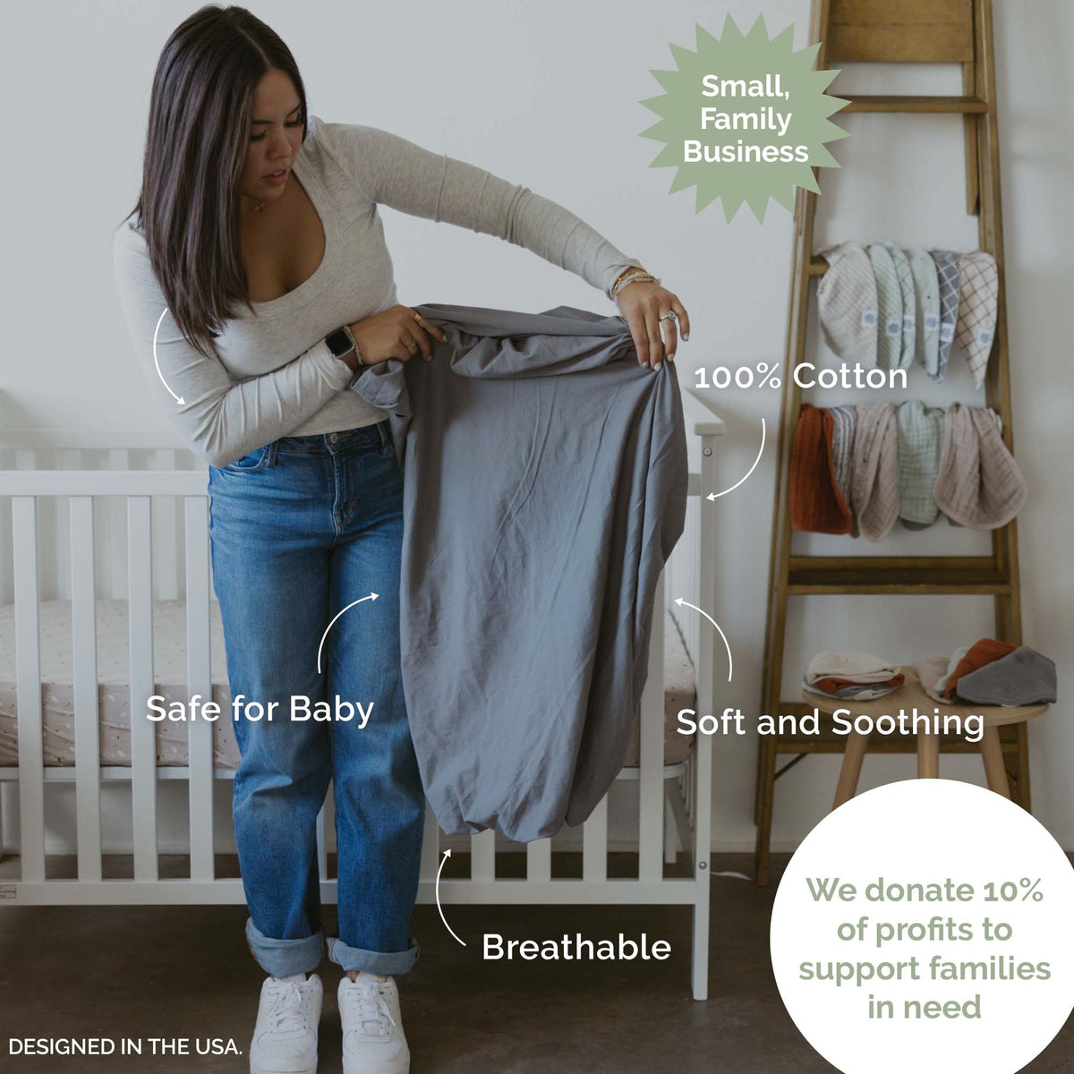 Crib Sheets by Parker Baby Co.