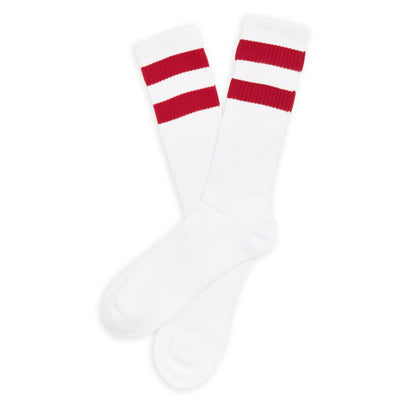 Crimson Retro Casual Crew SocksTeam ColorwaysTorqelo.com