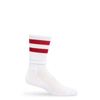 Crimson Retro Casual Crew SocksTeam ColorwaysTorqelo.com