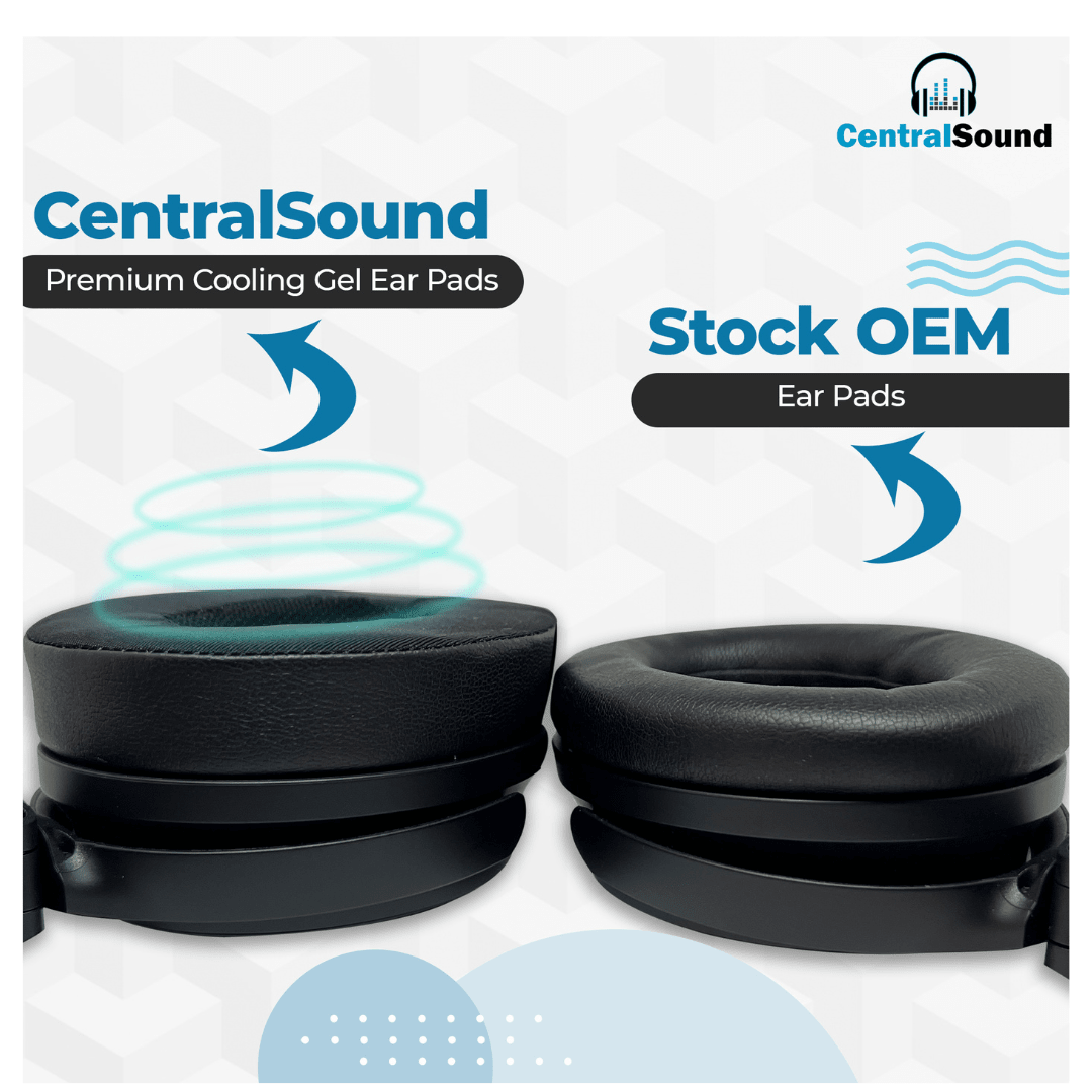 CS Cooling Gel Ear Pad Cushions for Beats Studio 2 | 3 Headphones BlackEar PadsTorqelo.com