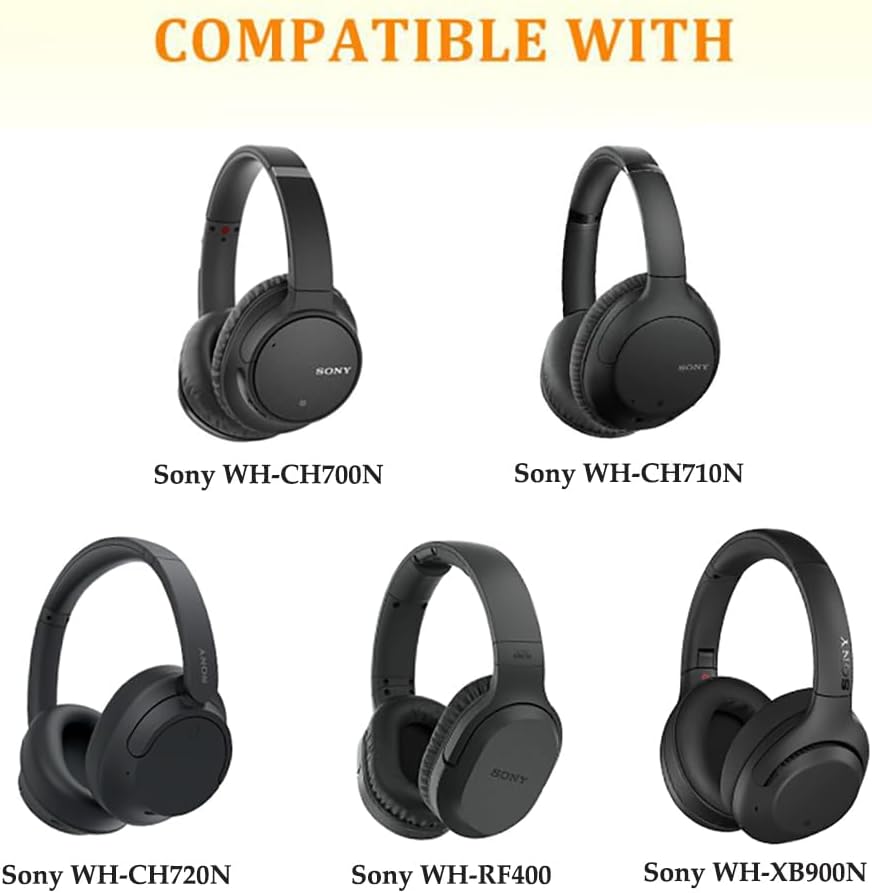 CS Cooling Gel Ear Pad Cushions for Sony Headphones WH-CH710N | CH700N | CH720N | XB900N | WH-RF400Ear Pad CushionsTorqelo.com