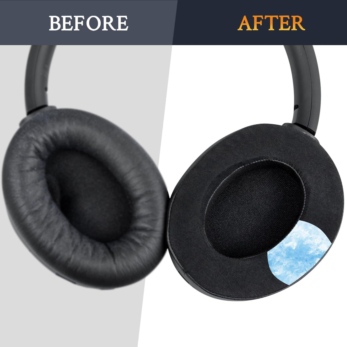 CS Upgraded Replacement Ear Pad Cushions for Sony WH-1000XM3 Headphones | Cooling GelEar PadsTorqelo.com