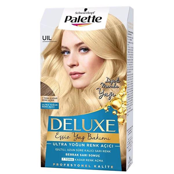 Palette Deluxe: Intense Blond Hair Dye with Marula Oil - Lightens Up to 7 Tones, Long Lasting Color & Gray Coverage by Beauty Care Bag