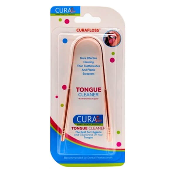 Curafloss Copper Tongue Cleaner for Fresh Breath 1 pc by Beauty Care Bag