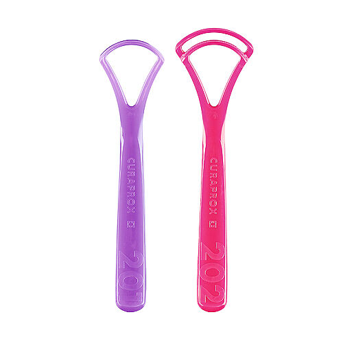 Curaprox Tongue Cleaner Set for Fresh Breath 2 Pack by Beauty Care Bag