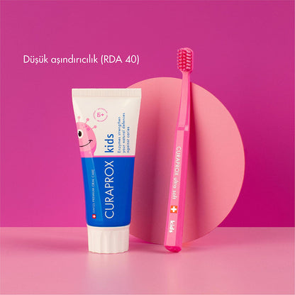 Curaprox Enzycal Kids Watermelon Toothpaste for Ages 6+ 60 ml by Beauty Care Bag
