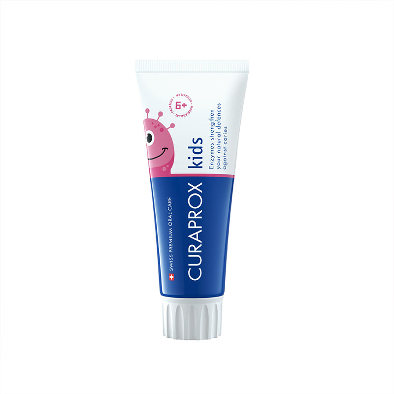 Curaprox Enzycal Kids Watermelon Toothpaste for Ages 6+ 60 ml by Beauty Care Bag