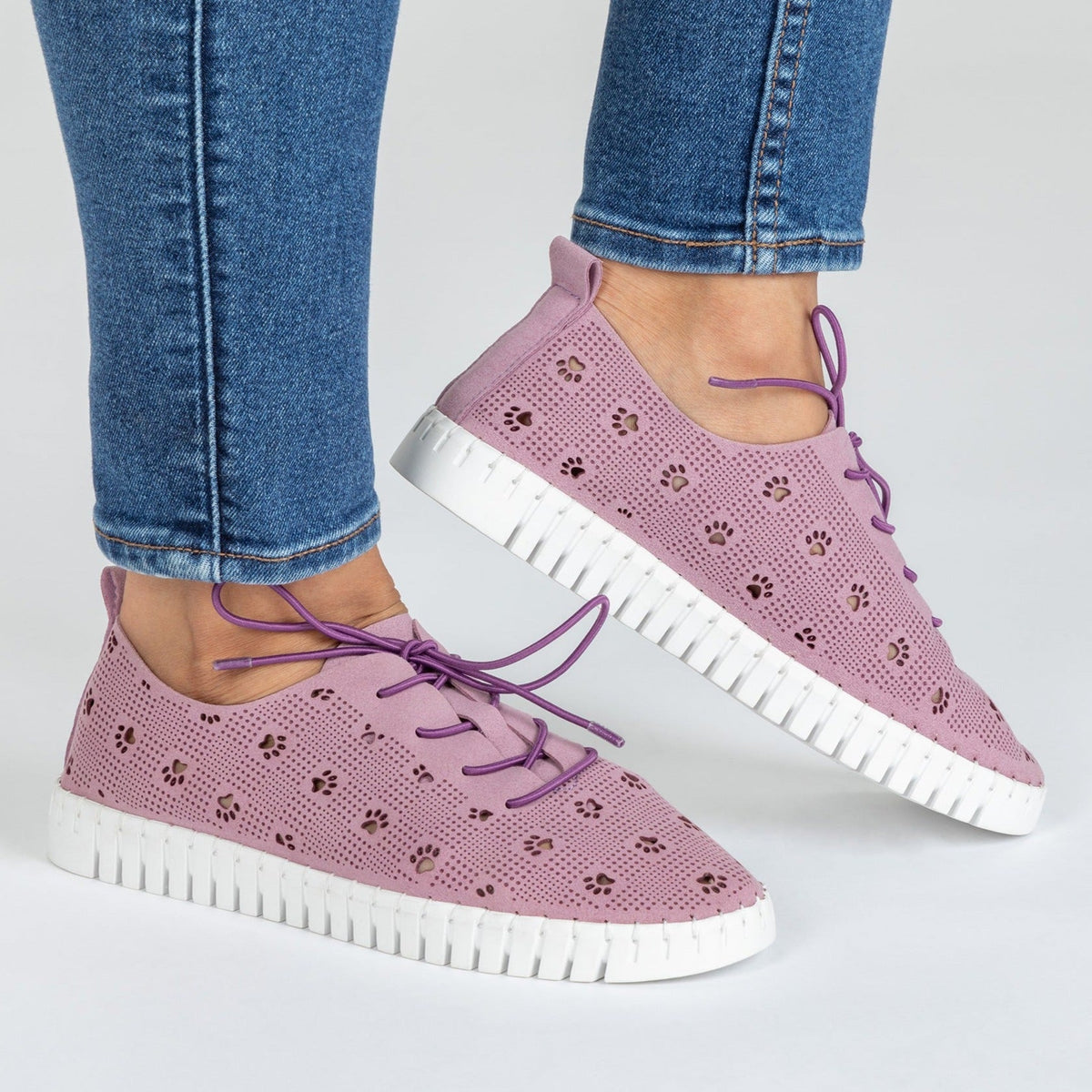 Cut-Out Paw Print Casual SneakersCasual Sneaker & Slip-onTorqelo.com