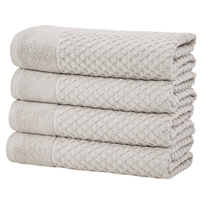 Cotton Diamond Waffle Weave Bath Towel Set - Grayson Collection by Great Bay Home