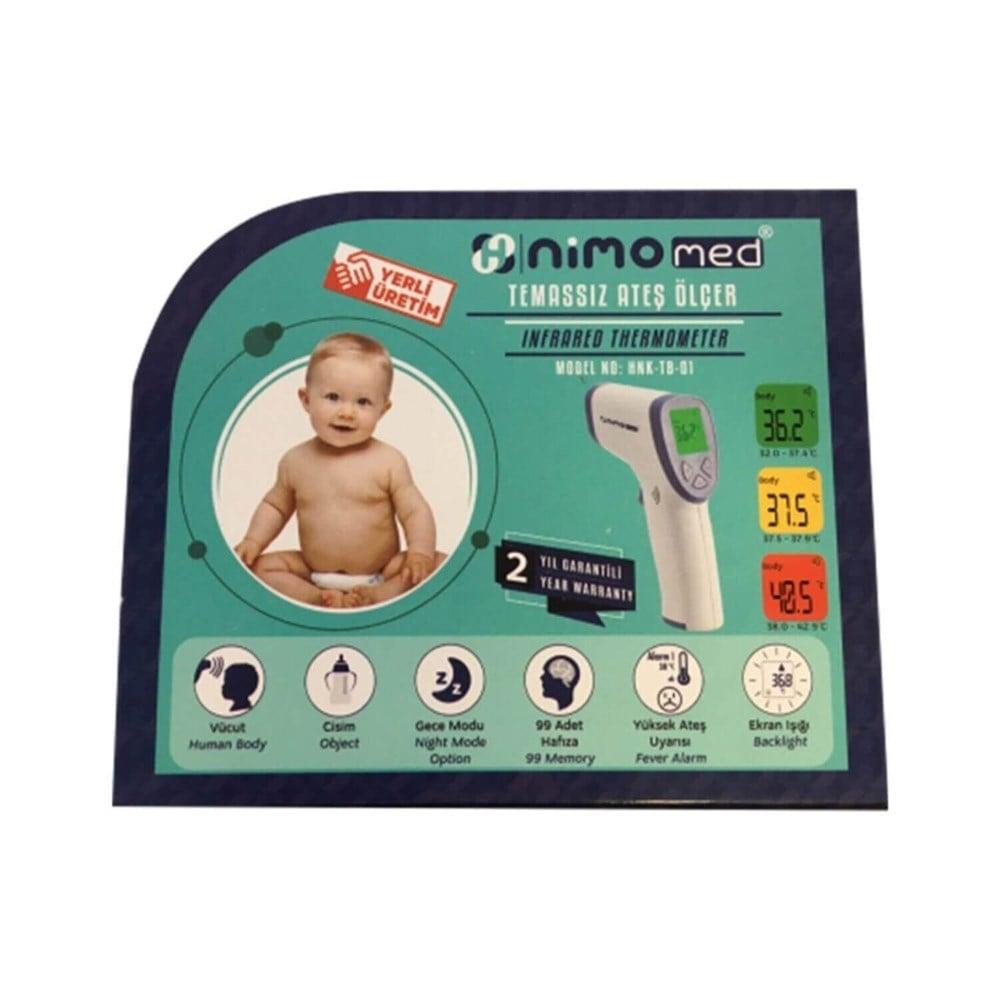 Nimomed Non-Contact Infrared Thermometer - Hygienic, Quick, and Accurate Temperature Measurement by Beauty Care Bag