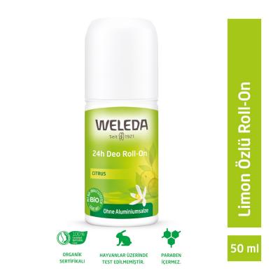 Weleda lemon scented aluminum-free roll-on deodorant