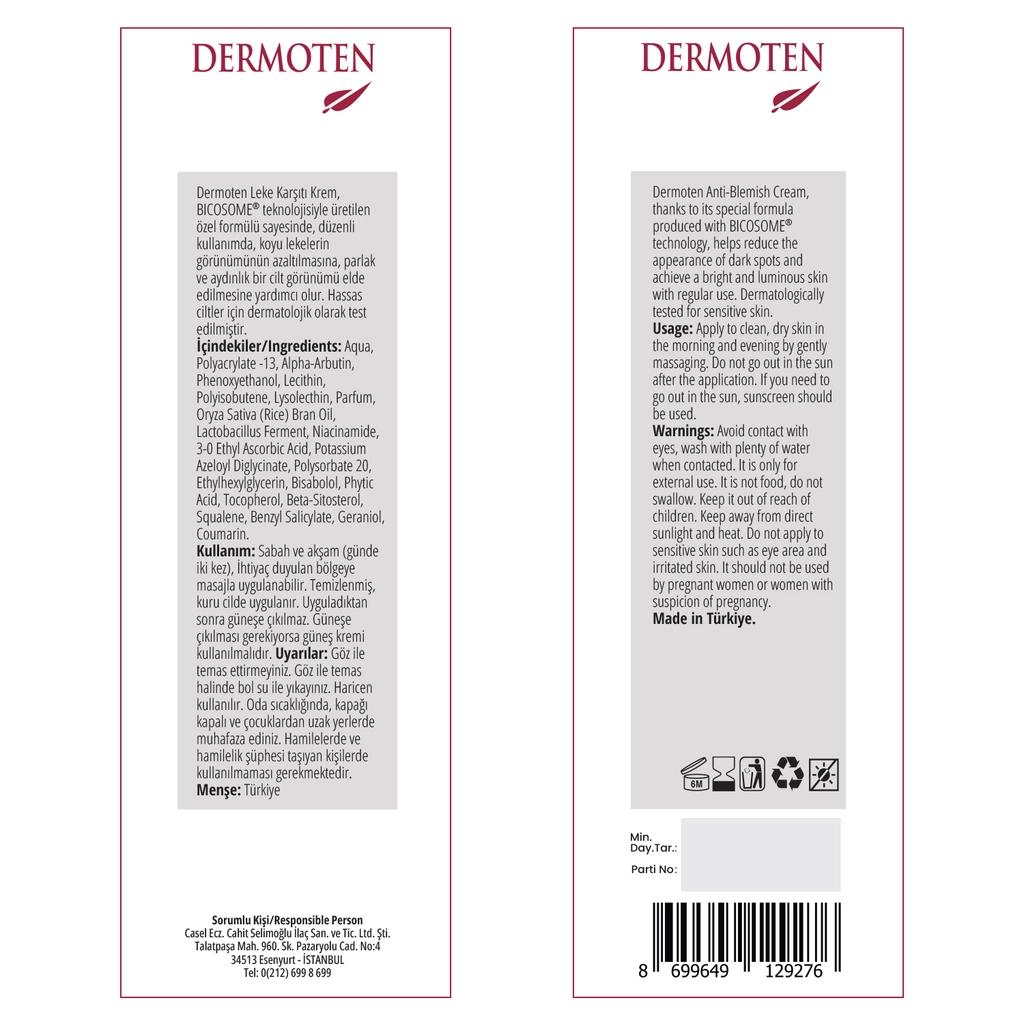 Dermoten Brightening & Even Tone Cream 50 ml by Beauty Care Bag