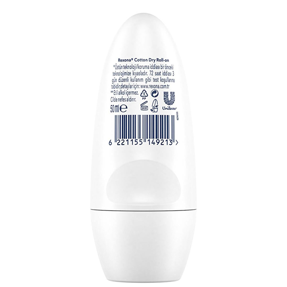 Rexona Cotton Dry Roll-On Deodorant for Women: 72-Hour Protection, Hypoallergenic, and Soft Cotton Extracts - Stay Fresh All Day. by Beauty Care Bag