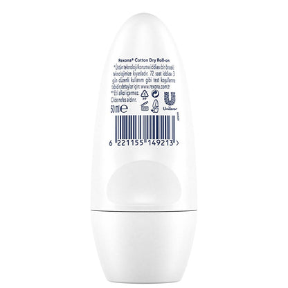 Rexona Cotton Dry Roll-On Deodorant for Women: 72-Hour Protection, Hypoallergenic, and Soft Cotton Extracts - Stay Fresh All Day. by Beauty Care Bag