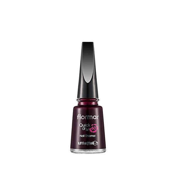 Flormar Quick Dry nail enamel in Blackstar Red