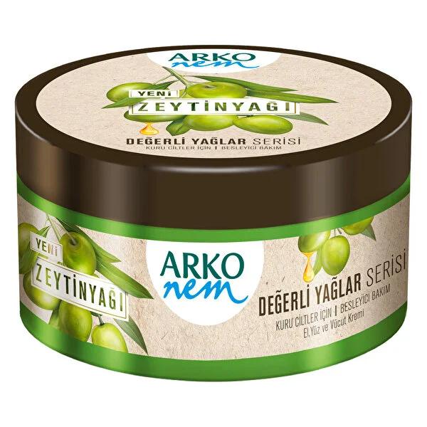 Arko Moisturizing Cream with Olive Oil & Vitamin K - Nourishing Dry Skin, 8.45 fl oz by Beauty Care Bag