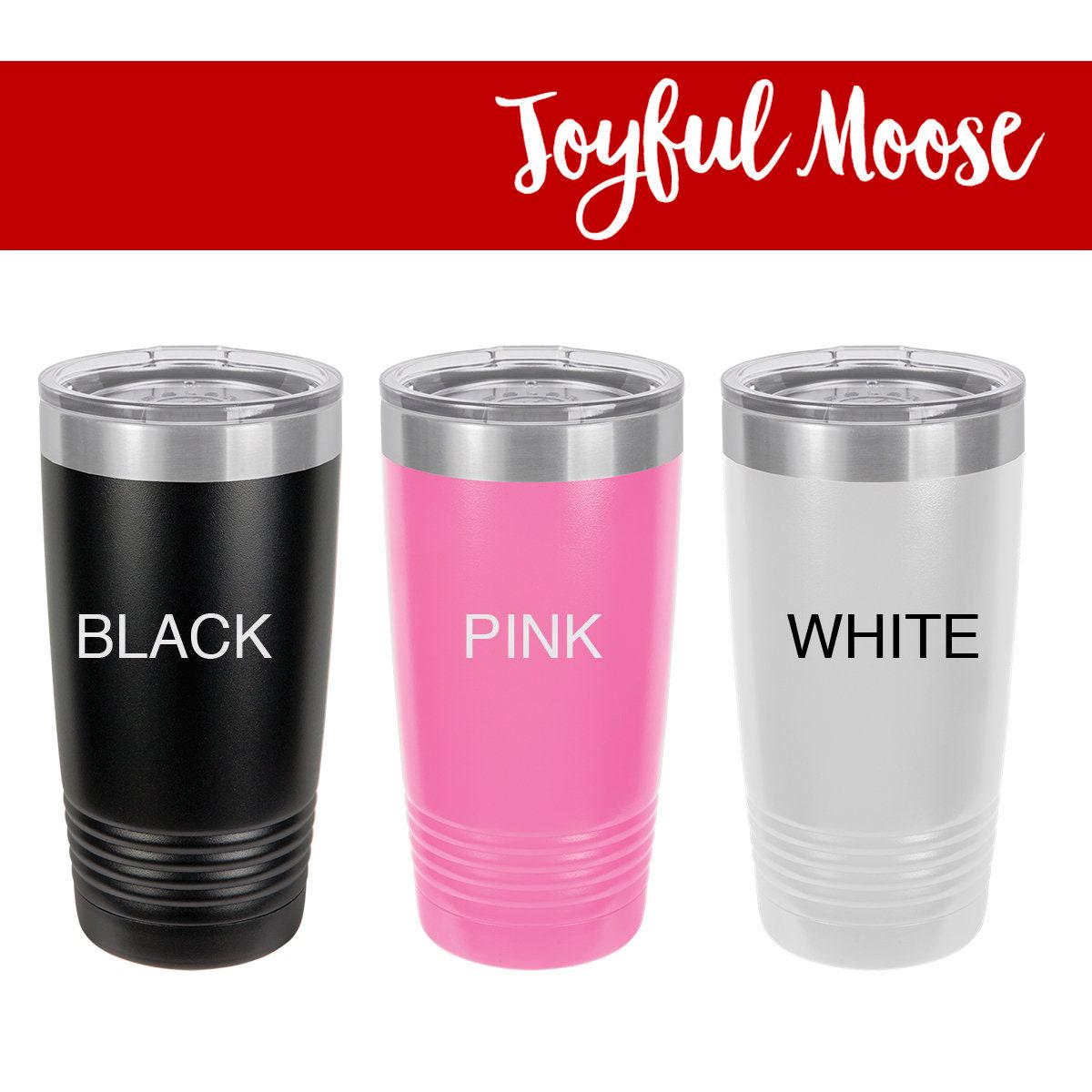 Personalized Camping Tumbler – Insulated Travel Mug with Mountain Stars Design by Joyful Moose