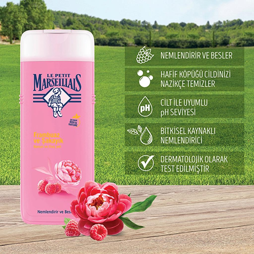 Le Petit Marseillais Raspberry & Peony Shower Gel 400 ml by Beauty Care Bag