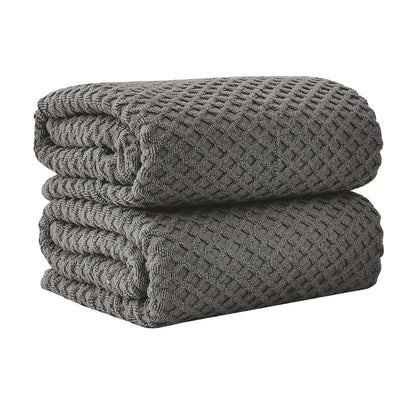 Cotton Diamond Waffle Weave Bath Towel Set - Grayson Collection by Great Bay Home