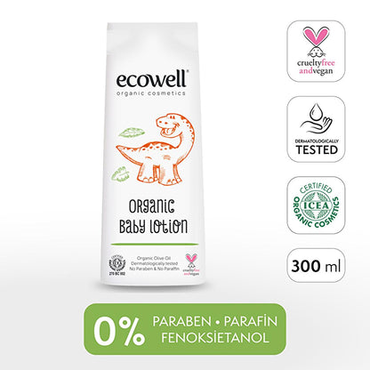 Ecowell organic baby lotion – view 3