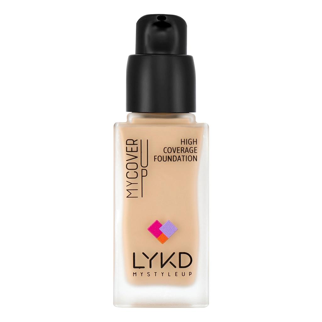 LYKD High Coverage Foundation Silk Ivory 166 for Even Skin Tone by Beauty Care Bag