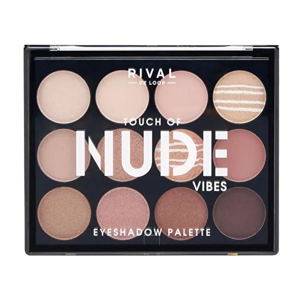 Rival de Loop: Touch of Nude Eyeshadow Palette - Blendable, Pigmented, Shimmer & Matte Nude Colors for Versatile Eye Makeup Looks by Beauty Care Bag