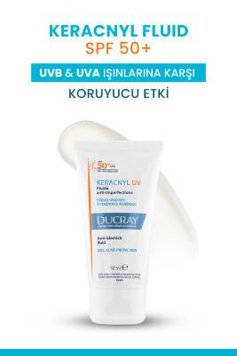 Ducray Keracnyl UV SPF50+ Anti-Blemish Sunscreen Fluid for Acne-Prone Skin - Matte Finish, Non-Comedogenic by Beauty Care Bag