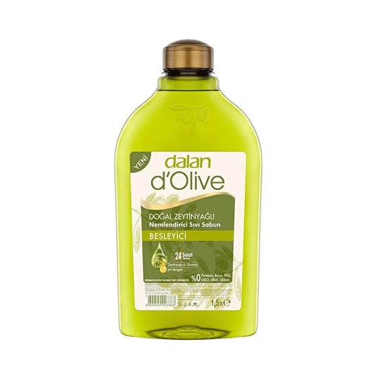 Dalan d'Olive: Nourishing Liquid Hand Soap - 1500ml Bulk Size with Olive Oil for Gentle, Family Hand Hygiene by Beauty Care Bag