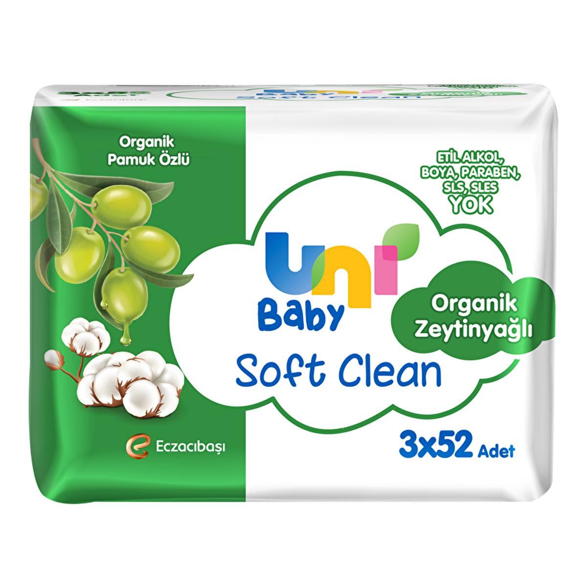 Uni Baby wet wipes with organic cotton and olive oil