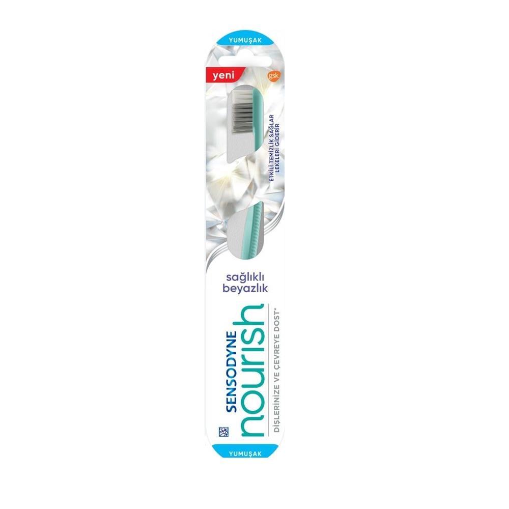 Sensodyne Nourish Toothbrush - Effective Cleaning for Sensitive Teeth Adults by Beauty Care Bag