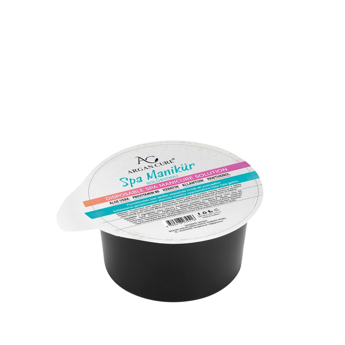 Argan Cure Disposable Spa Manicure Oil 2.03 fl oz - Nourishing Nail Care with Argan Benefits by Beauty Care Bag