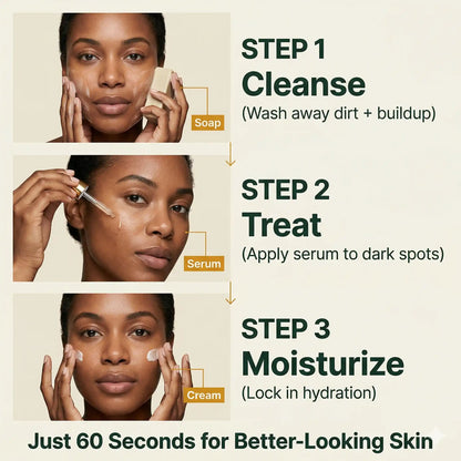 Daily Glow Routine Bundle (Cleanse + Treat + Moisturize) by AMVital