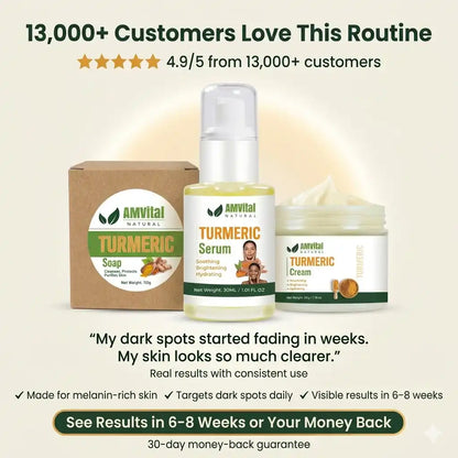 Daily Glow Routine Bundle (Cleanse + Treat + Moisturize) by AMVital