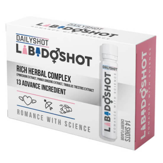 Dailyshot Libidoshot Daily Herbal Supplement 14-Pack by Beauty Care Bag