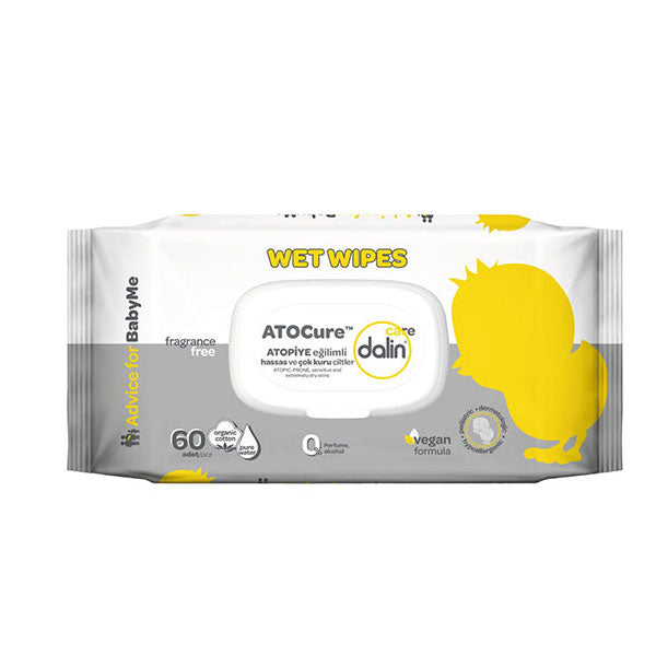 Dalin Atocure Sensitive Baby Wipes 60 Count by Beauty Care Bag