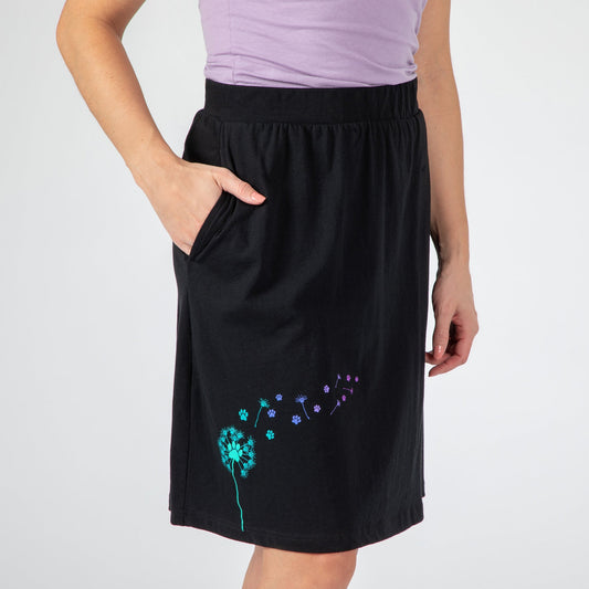 Dandelion Paw Print A-Line SkirtDresses & SkirtsTorqelo.com
