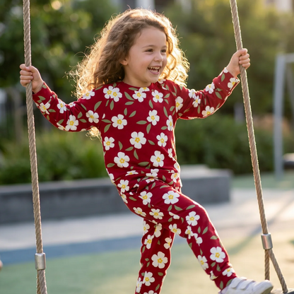 Darling Dear Crew Neck Jogger Set by Sweet Bamboo