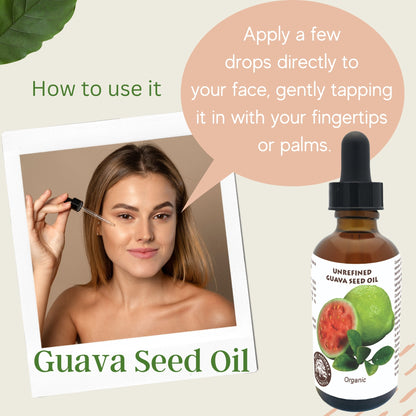 Guava Seed Oil (organic, cold pressed, unrefined) by Yellow Poppy