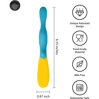Fun Silicone Jar Spatula for Scooping & Scraping by Red Tethys