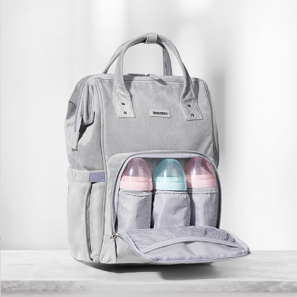 Luxurious Velvet Diaper Backpack by Maroon Chronos