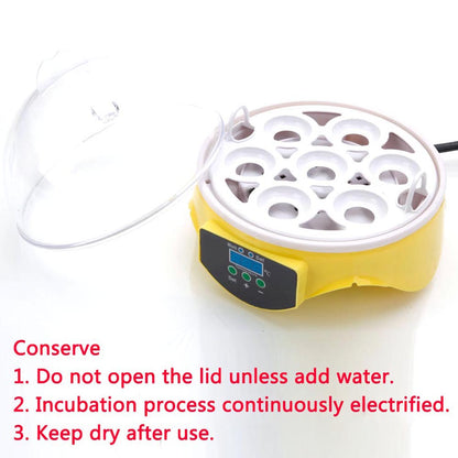 7-Egg Mini Practical Poultry Electric Incubator by Lilac Milo